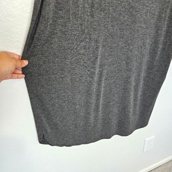 CJLA | The Favorite T-Shirt Dress In Heathered Charcoal Grey, Womens Large - Picture 3 of 4